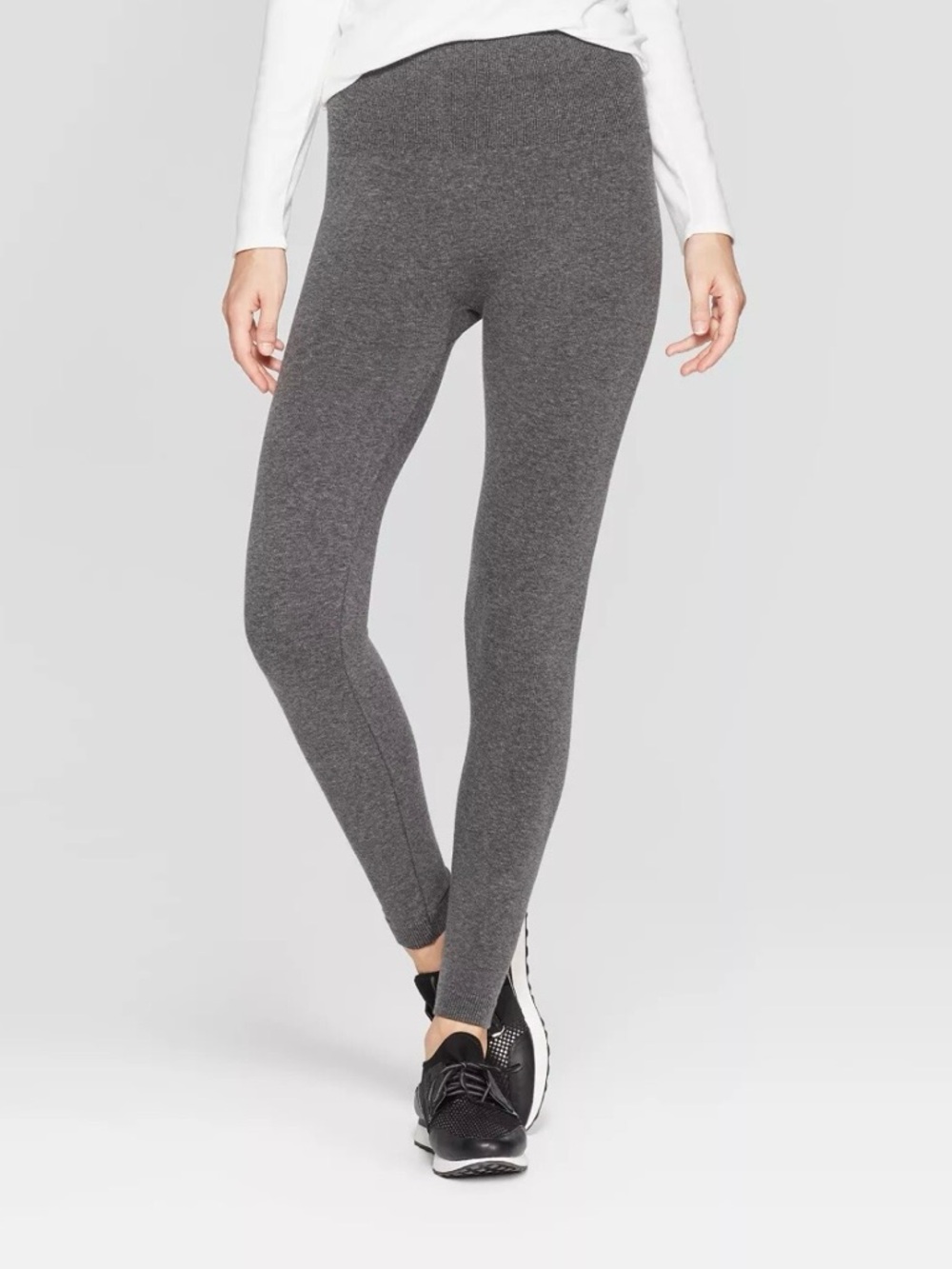 A New Day Women’s High Waist Fleece Lined Leggings // Gray // 1X